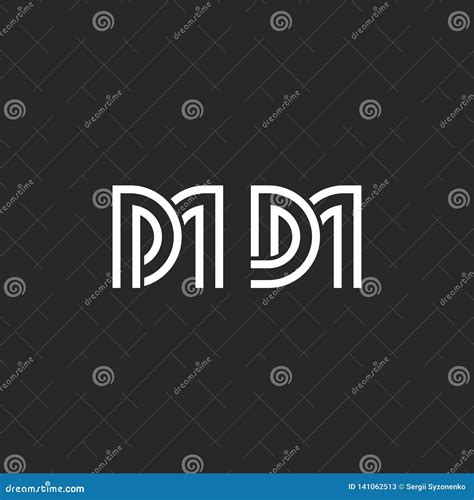 Creative Monogram Dm Or Md Logo Letters Initials Weaving Two Letters D