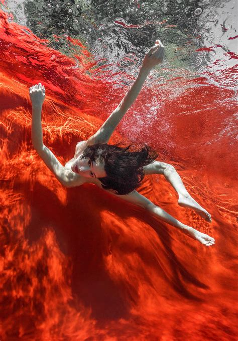 Alex Sher Wild Blood Underwater Nude Photograph Archival Pigment