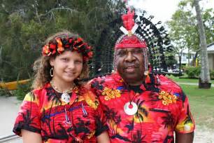 Torres Strait Island Elder George Wano And 11 Year Old Dancer Harmony
