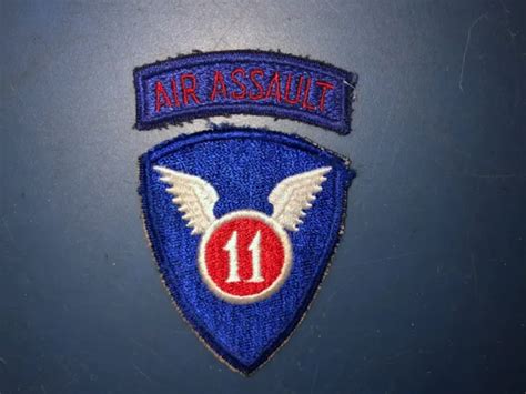 Vietnam War Us Army 11th Airborne Division With Air Assault Tab Flat