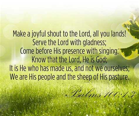 Make A Joyful Noise Unto The Lord All Ye Lands Serve The Lord With