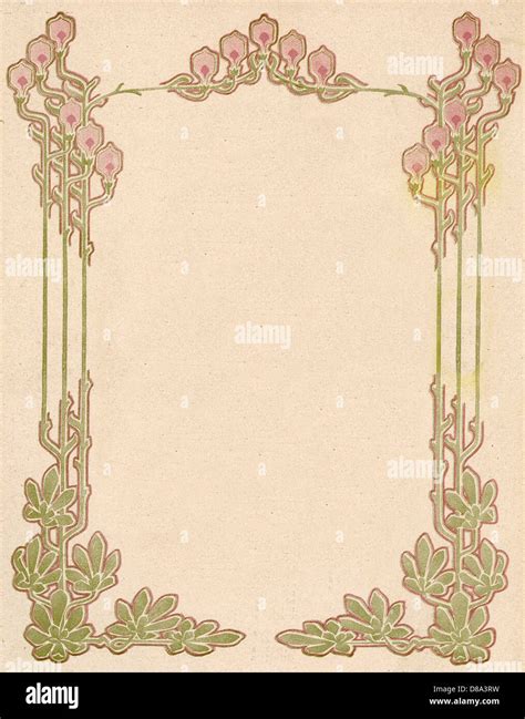 Art Nouveau Border High Resolution Stock Photography And Images Alamy