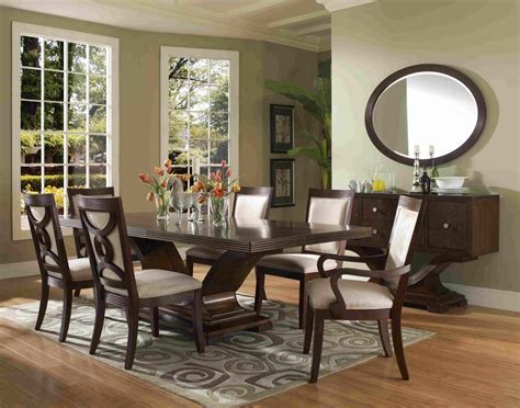 formal dining room sets | Stunning Dining Room Design Dark Bown Formal
