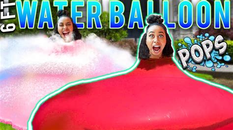Trapped My Best Friend Inside Giant Water Balloon She Freaks Out 1000 Challenge Youtube