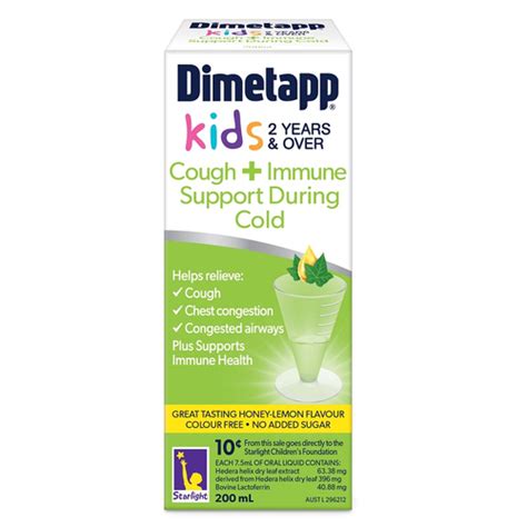 Dimetapp Kids Cough And Immune Support During Cold Liquid 200ml