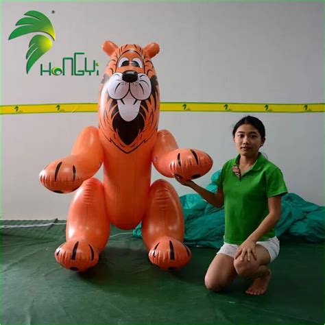 Hongyi Lifelike Funny Sitting Customized Sex Toy Tiger Balloon Giant Inflatable Tiger Buy