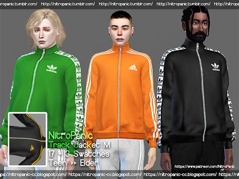 Track Jacket M Nitropanic Sims 4 Men Clothing Sims 4 Male Clothes