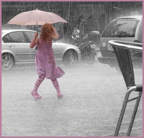That Pink Feeling I Love Rain Rain Drops Summer Rain