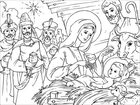 Jesus Is Born Coloring Page Coloring Pages 4 U