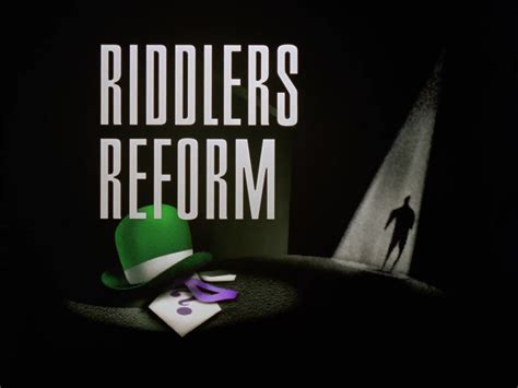 Riddlers Reform Batmanthe Animated Series Wiki Fandom