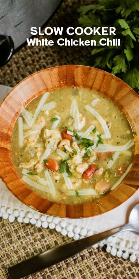 Home » dairy free » slow cooker white chicken chili. Slow Cooker White Chicken Chili