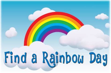 Find A Rainbow Day April 3 Rainbow Tech Logos School Logos