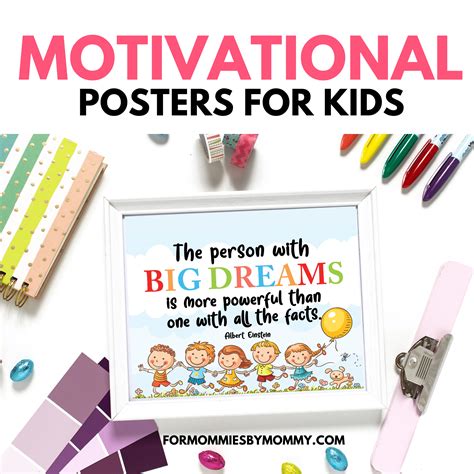 8 Free Printable Motivational Posters For Kids