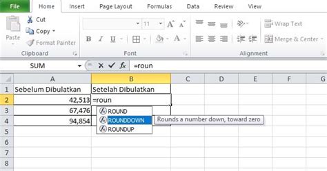 Cara Membulatkan Angka Di Microsoft Excel Hanya Menit Deepublish Store