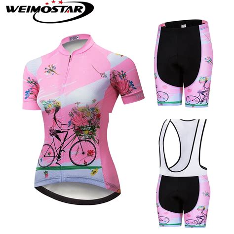 Pink Bike Jersey Weimostar Women Cycling Jersey 2019 Pro Team Ropa