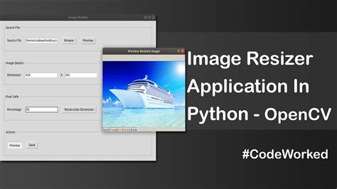 Create Image Resize Application In Python Using Tkinter Opencv Youtube