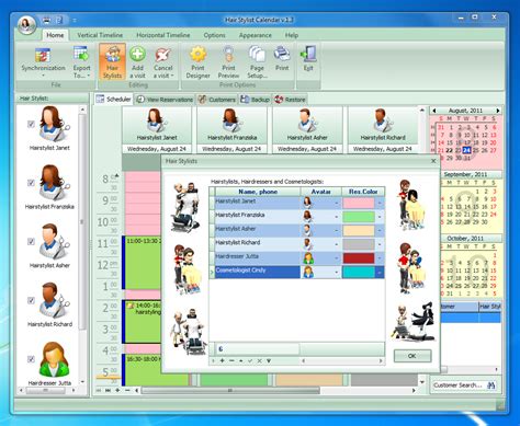 No setup costs, credit card or contract. Hair Stylist Calendar 2.4 - Binary House Software