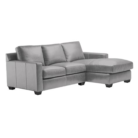 From corner models to sectionals with loungers, cuddlers or pullout sleeper mattresses, it's easy to find the perfect piece for your living room layout. Carson Gray Leather Right Chaise Sectional | Living Room ...