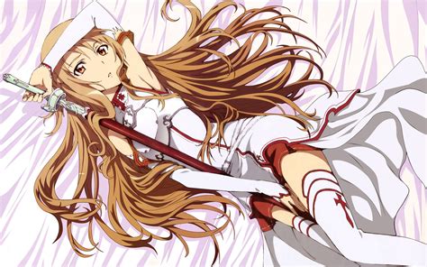 Best Anime Backgrounds With Cartoon Girl Images Asuna Yuuki Sword Art
