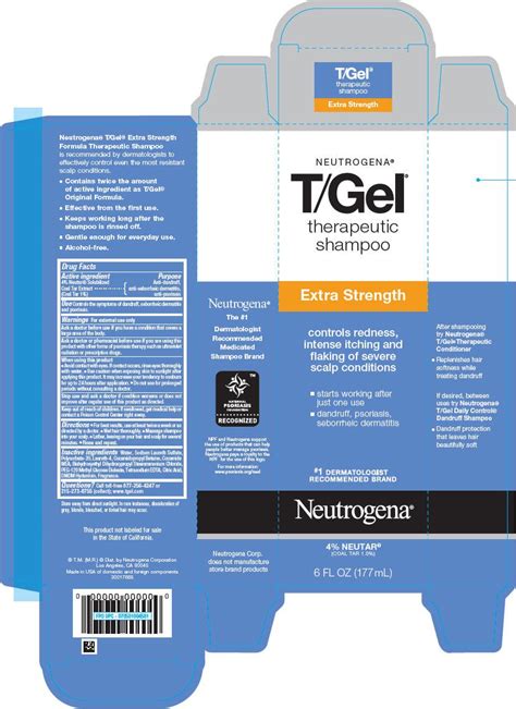Neutrogena T Gel Shampoo Extra Strength 6 Fl Oz Pack Of 3 Buy Online