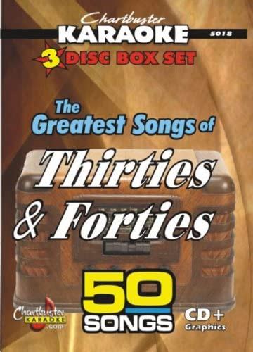 Karaoke Greatest Songs Of The Thirties And Fortie Uk Cds And Vinyl
