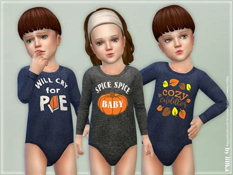 The Sims Resource Toddler Onesie 05 By Lillka Sims 4 Downloads