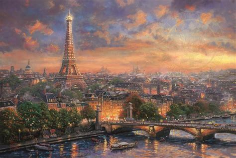 Paris City Of Love Limited Edition Art Thomas Kinkade Galleries Of