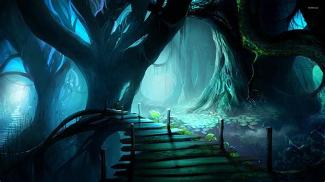 Scary Paths Bing Forest Background Forest Cartoon Fantasy Landscape