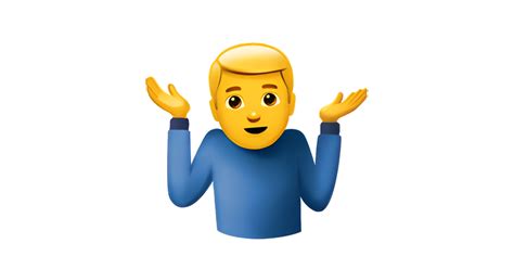 Man Shrugging Emoji Meanings Usage Copy