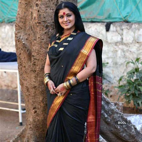 Sudha Chandran Makes An Impression Dressed In Sari On The Sets Of The