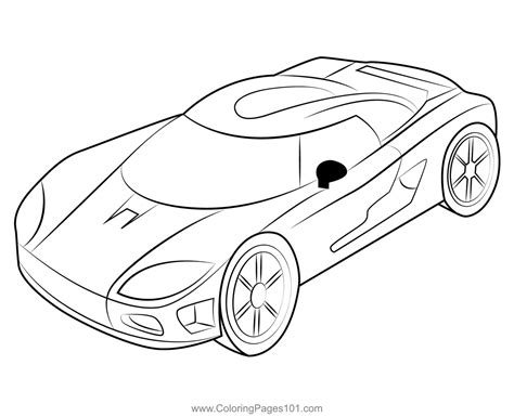 Racing Red Car Coloring Page For Kids Sports Cars Printable Coloring