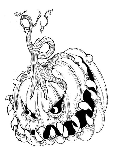 Coloring Pages Halloween Very Scary At Getdrawings Free Download
