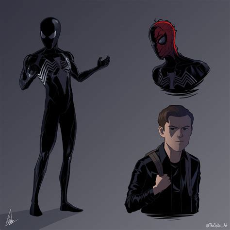 Mcu Spider Man With The Symbiote Suit By Mrspikeart On Deviantart