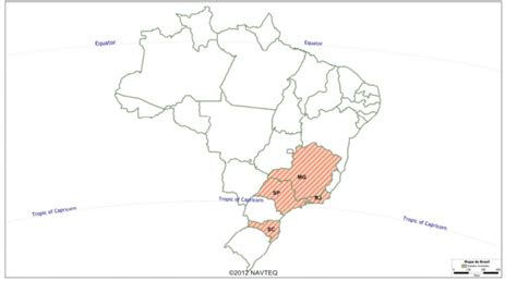 States Of São Paulo Sp Minas Gerais Mg Santa Catarina Sc And