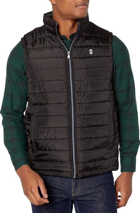 Izod Mens Quilted Puffer Vest At Amazon Mens Clothing Store