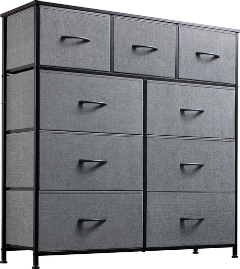 Buy WLIVE 9 Drawer Dresser Fabric Storage Tower For Bedroom Hallway