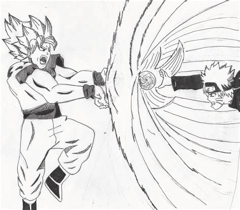 Frieza pushed goku a little too far by killing krillin, which triggered this legendary transformation. goku vs naruto by crowshot27 on DeviantArt