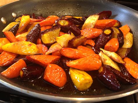 Roasted Tri Color Carrots With Spiced Rum Glaze Life Of The Party Always