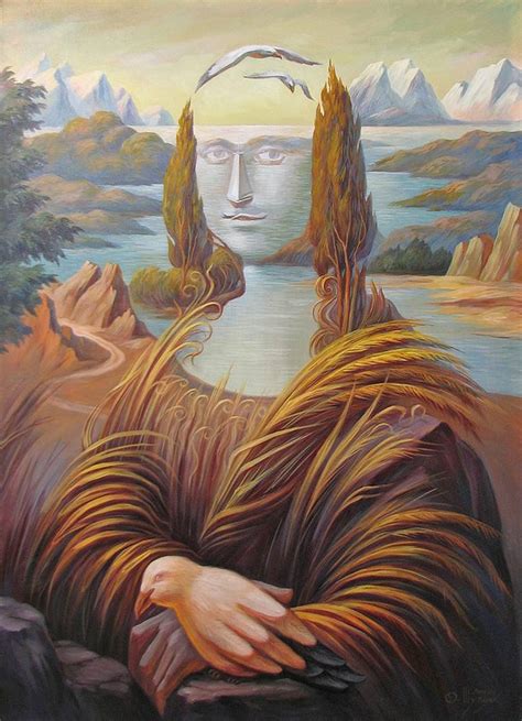 Landscape In The Italian Style Mona Lisa Painting By