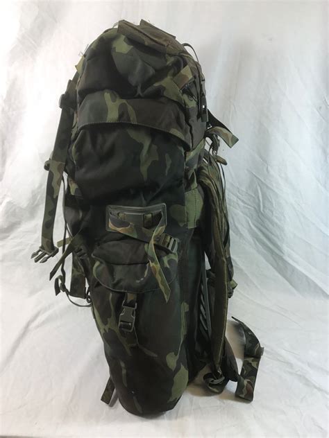 Large 90l Italian Army Surplus Woodland Camouflage Rucksack Backpack