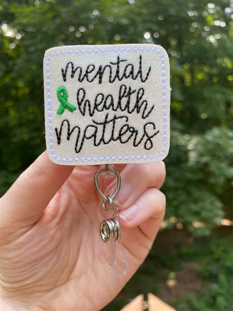 Mental Health Badge Reel Mental Health Awareness Badge Reel Etsy