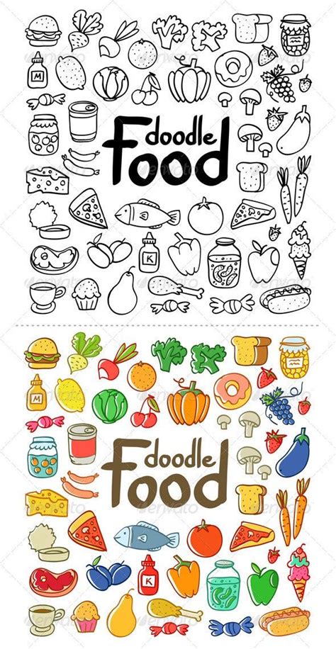Food Doodle Food Objects Doodle Art Journals Doodles Doodle Art