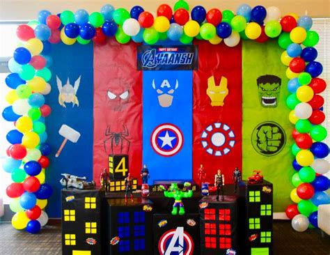 Avengers Theme Birthday Marvel Birthday Party Superman Birthday