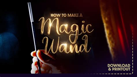 How To Make A Magician Wand Out Of Paper Diy Download Print Out