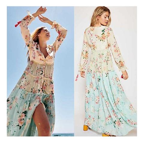 2019 Women Floral Print Chiffon Maxi Dress Boho V Neck Ruffle Split Beach Dresses Bohemian Ca