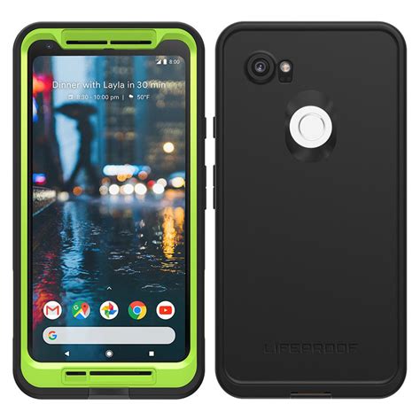 Before this, neither the pixel (2016) or any of the nexus devices featured waterproof build and design. LifeProof Fre Case for Google Pixel 2 XL - Black / Lime