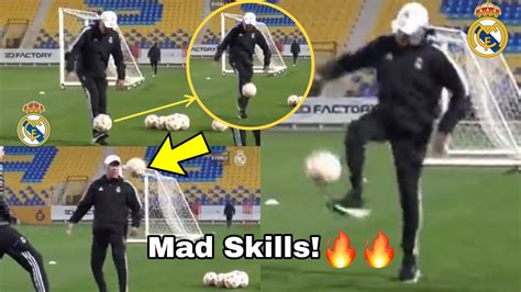 Shocking Scenes😲carlo Ancelotti Displays Incredible Skills At Training
