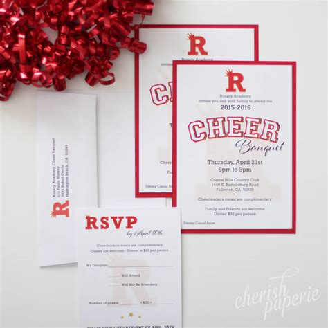 Cheer Banquet Invitation — Invitations Stationeries Gallery — Get