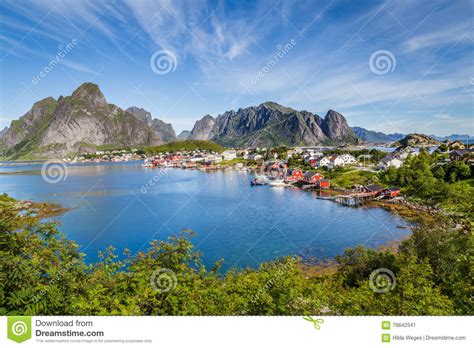 Reine Lofoten Islands In Norway Stock Image Image Of
