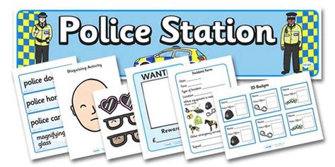 Police Station Role Play Pack Police Station Dramatic Play Preschool Police